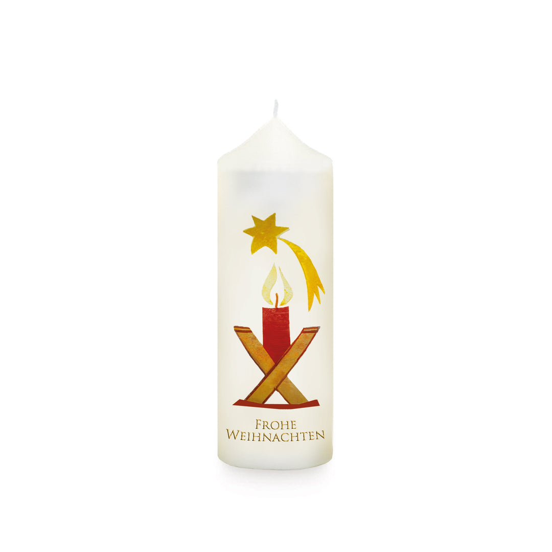 Weihnachtskerze 160x60 mm inklusive Geschenkkarton W 28