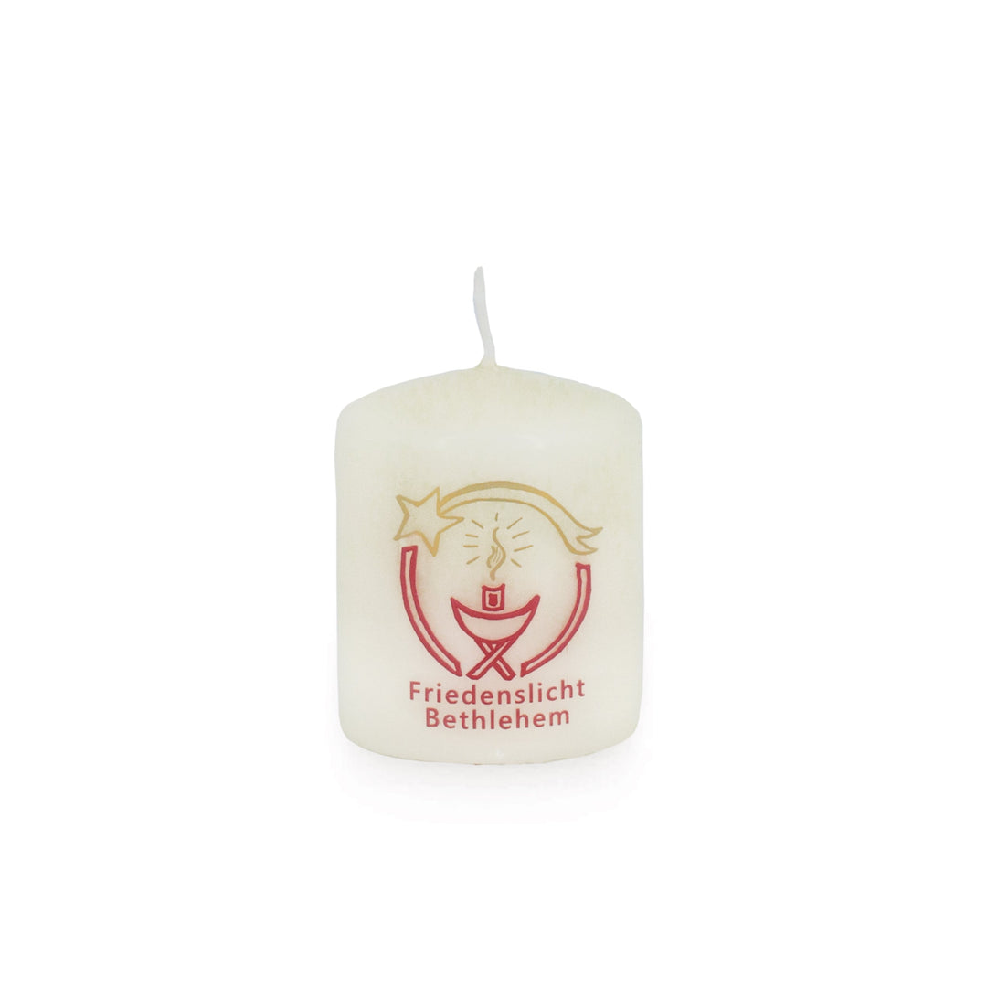 Weihnachtsstumpen 60x50 mm WS 12 Friedenslicht zweifarbig