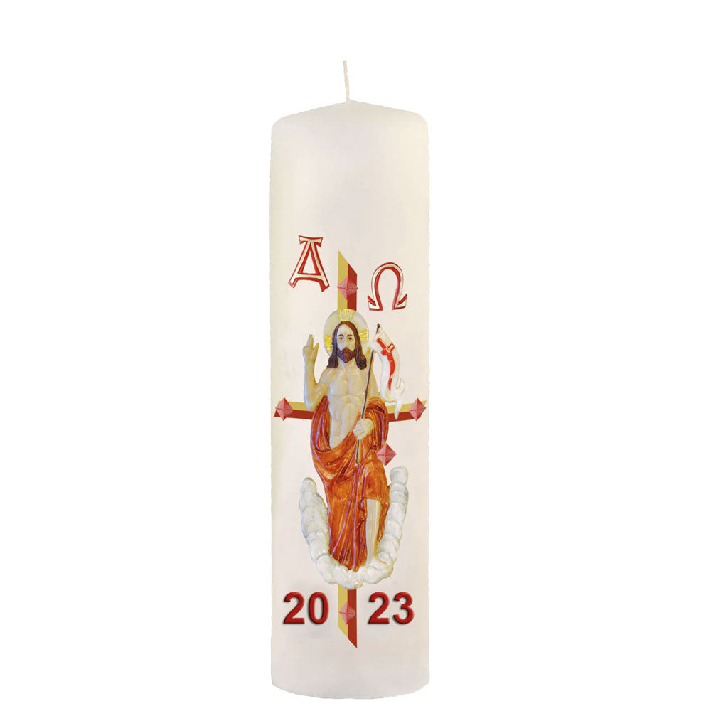 Ostertischkerze 215x60 mm inklusive Geschenkkarton mit Jahreszahl HO 47