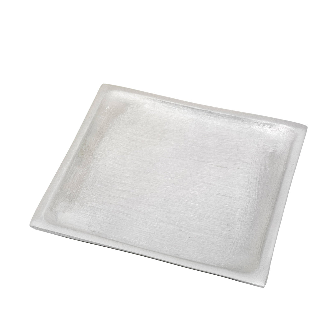 Kerzenteller quadratisch Aluminium matt 11 x 11 cm Nr. 14