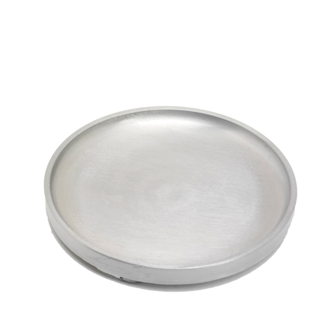 Kerzenteller rund Aluminium matt Ø 12 cm Nr. 4