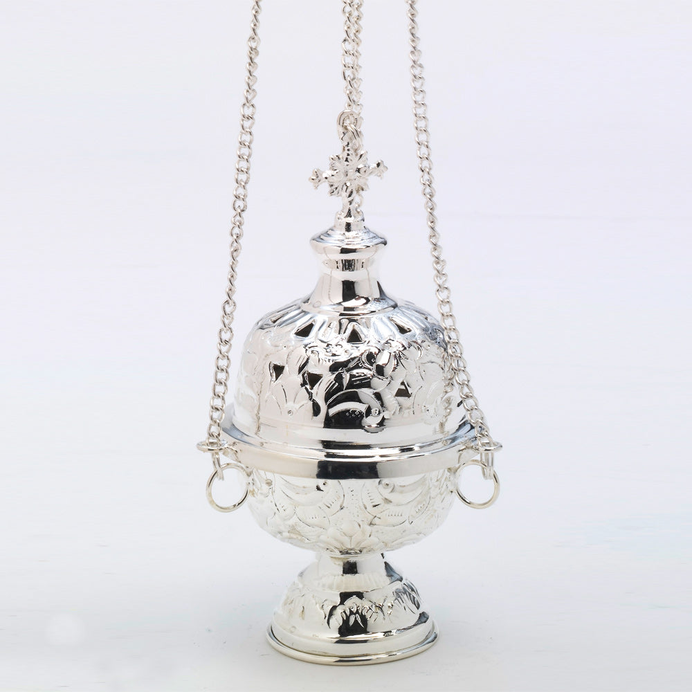 Rauchfaß mit Innenschale versilbert H. 18 cm Nr. 4